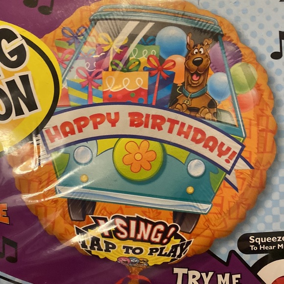 Scooby-Doo! Happy Birthday 28” Singing Balloon - Picture 2 of 2